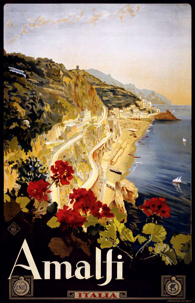 Vintage poster off Amalfi by Enit