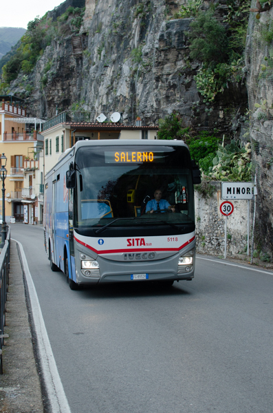 Public Bus lines on the Amalfi Coast and timetables